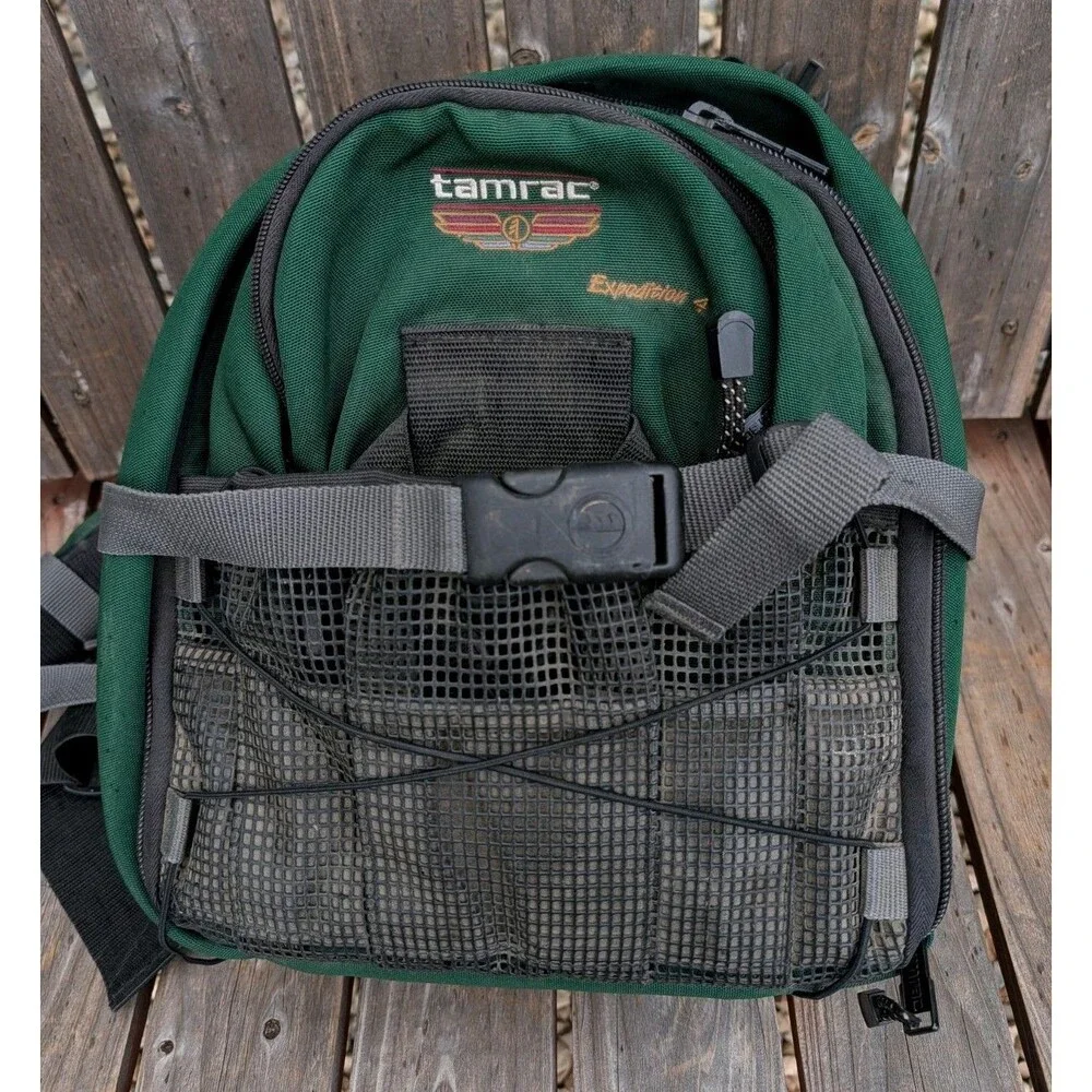 Tamrac Expedition 4 Camera Backpack DSLR Bag Green Padded Adjustable Dividers